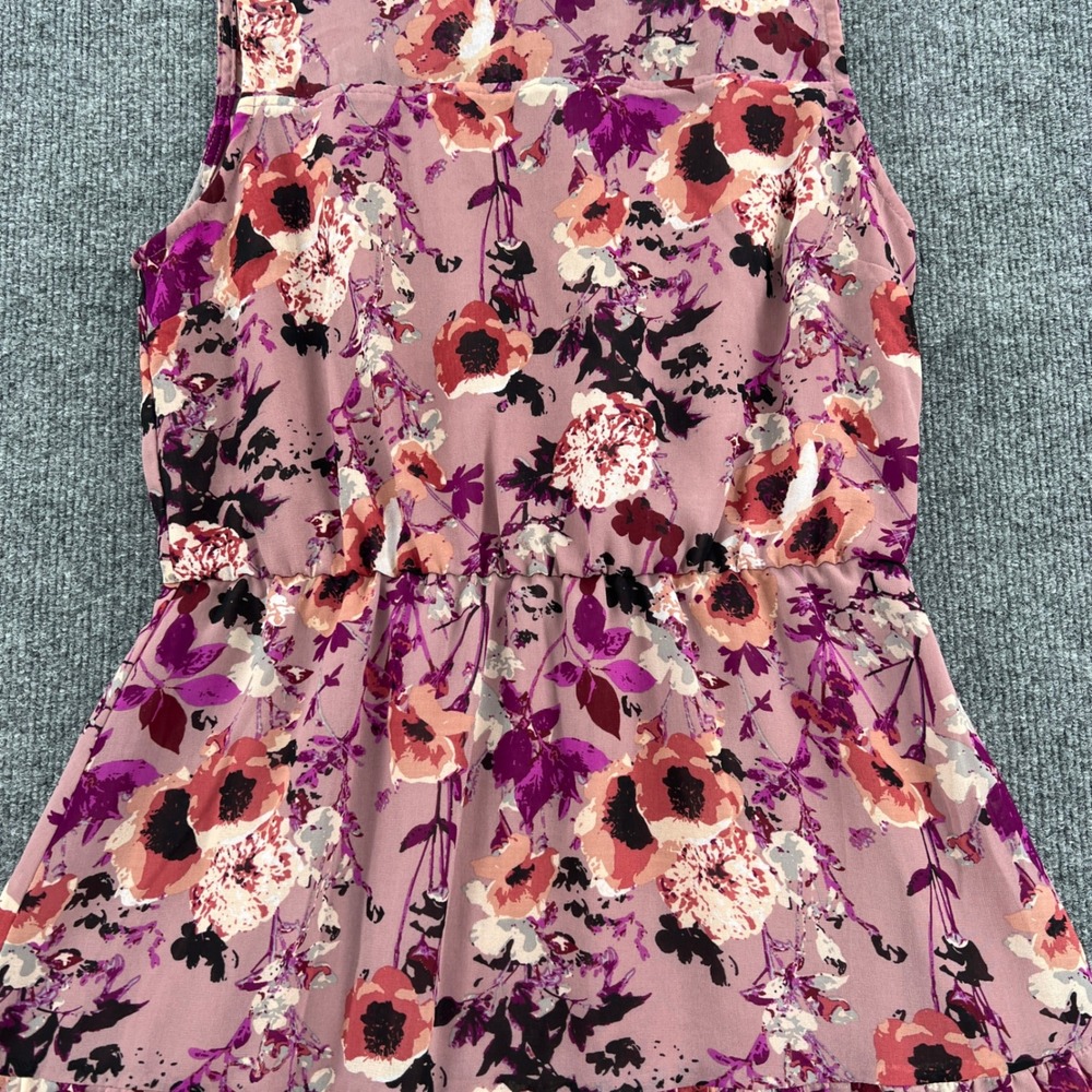 Lulus Floral Sleeveless Mini Dress Women M Pink Mock Neck Garden Fairy Wedding - Picture 8 of 10